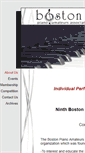 Mobile Screenshot of bostonpianoamateurs.org