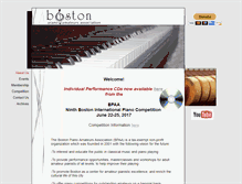 Tablet Screenshot of bostonpianoamateurs.org